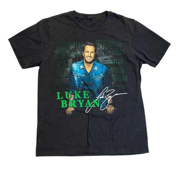 Luke Bryan Mens Concert Tour T-Shirt Large 2015 Kick Up Dust - Picture 1 of 10